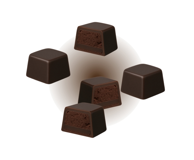 Black chocolate product