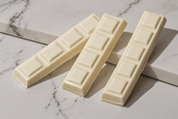 Detail shot of ChocoBug white chocolate
